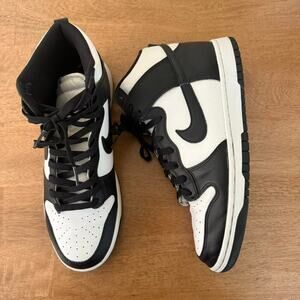 Nike dunk hi retro black
